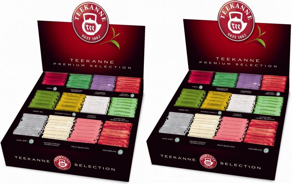 2x Zestaw herbat w kopertach Teekanne Premium Selection, 12 smaków, 180 sztuk x 2g