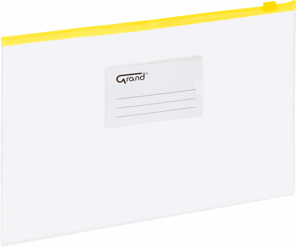 Koszulka z suwakiem Grand, A4, żółty