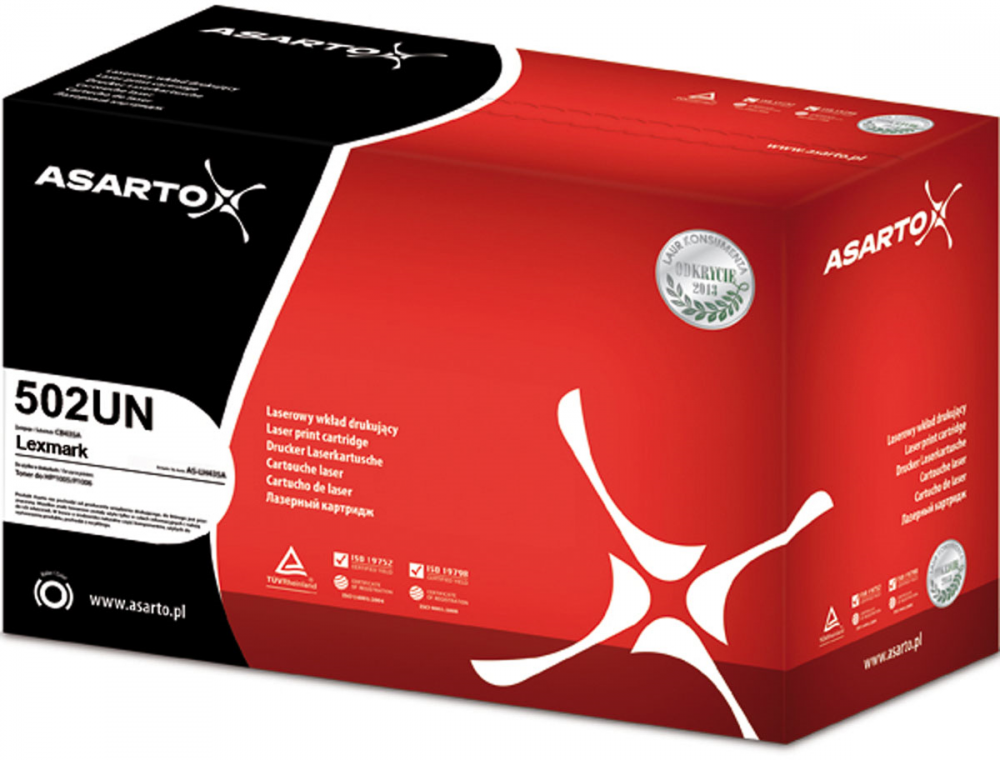 Toner Asarto AS-LL50F2U00N 502U (50F2U00), 20000 stron, black (czarny)