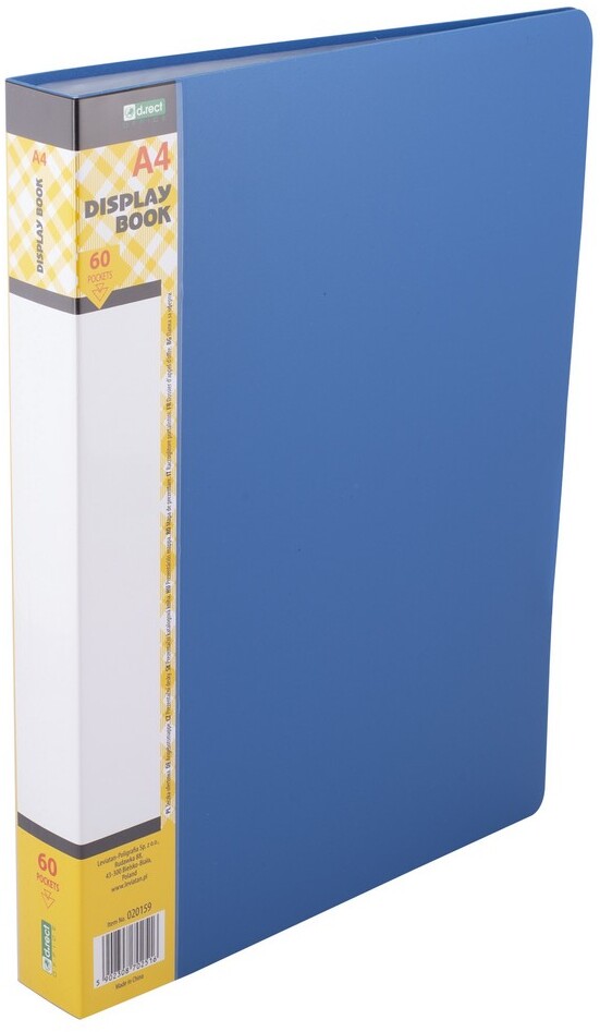 Album ofertowy D.Rect, A4, 60 koszulek, niebieski