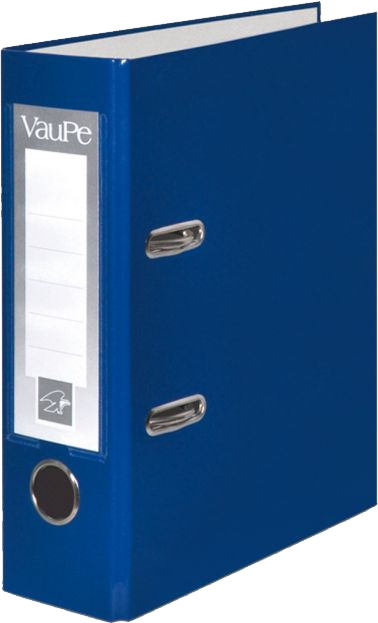 Segregator A5 VauPe FCK, 75mm, do 500 kartek, niebieski