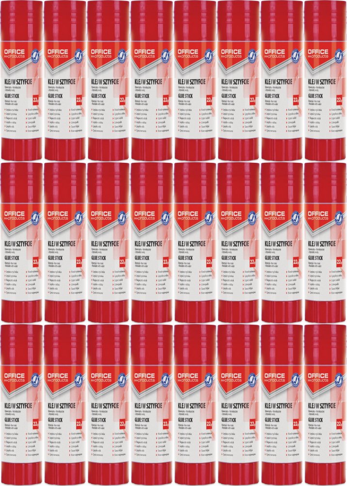 24x Klej biurowy Office Products, w sztyfcie, 22g