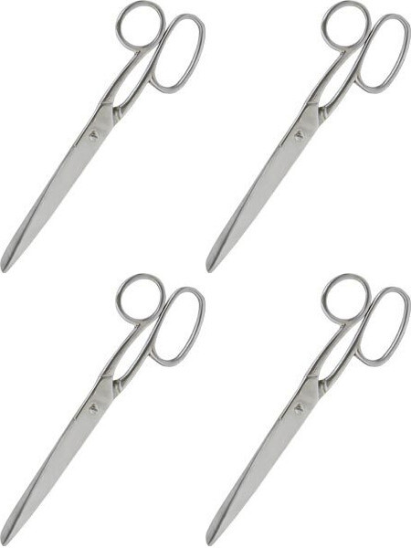 4x Nożyczki Grand GR-4825, 21cm, srebrny