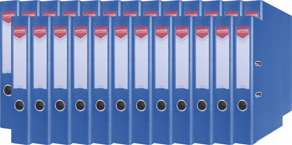 25x Segregator A4 Office Products Officer, z szyną, 55mm, niebieski