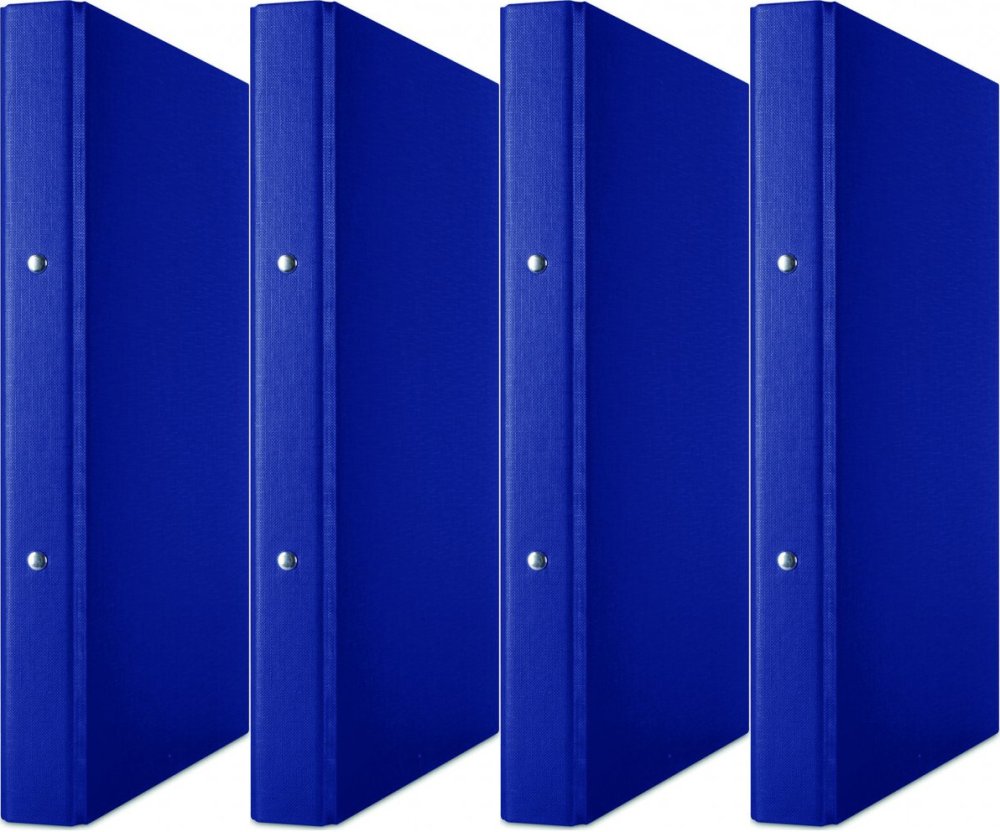 4x Segregator Donau, A4, szerokość grzbietu 35mm, 2 ringi, mix kolorów