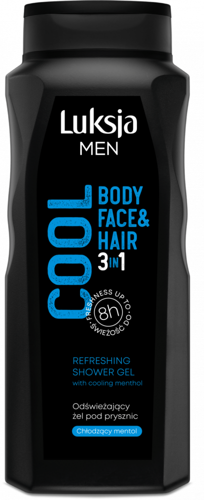 Żel pod prysznic Luksja Men Cool 3w1, 500ml