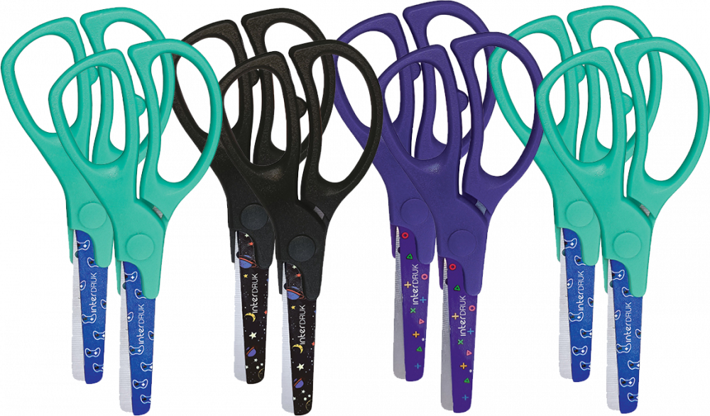 8x Nożyczki Interdruk Game Over, 13cm, mix wzorów