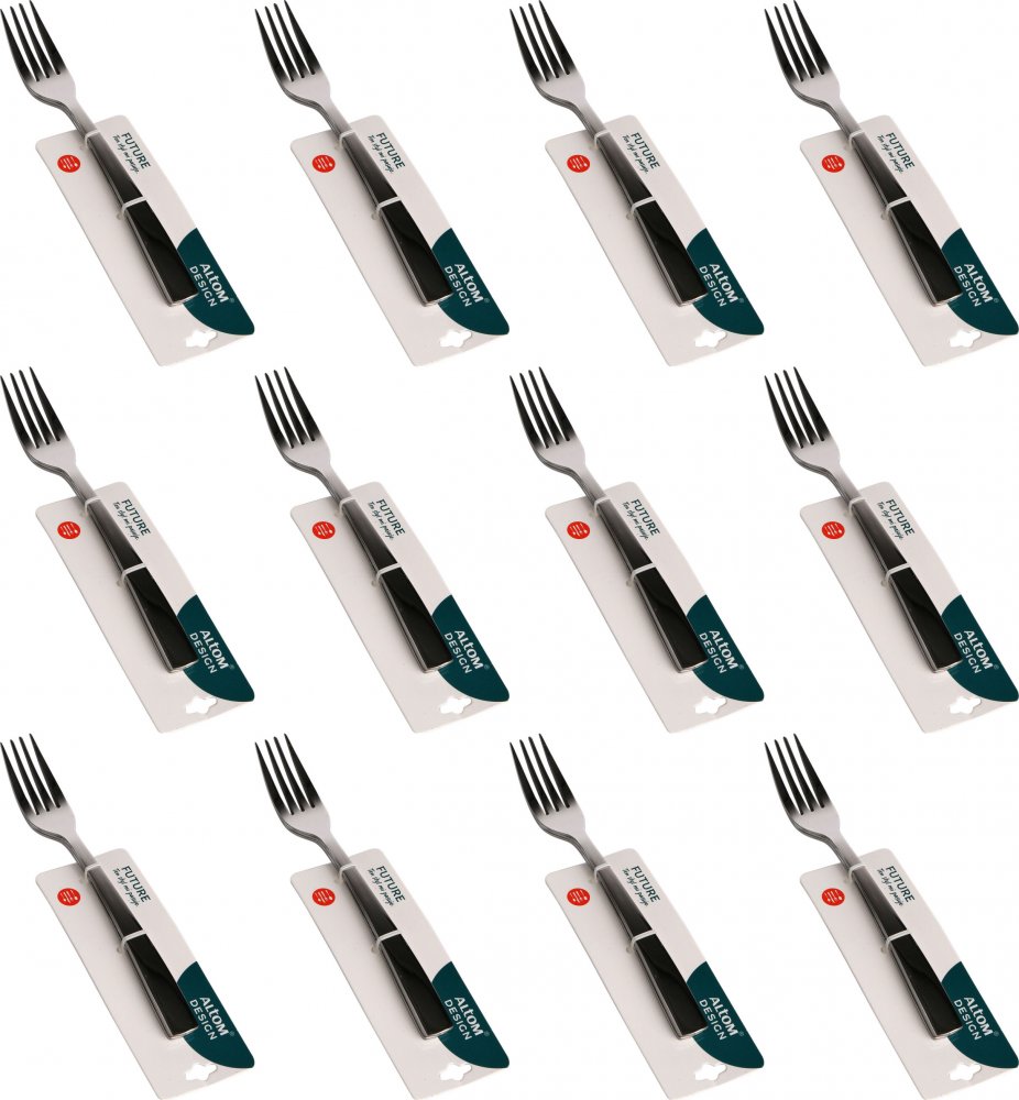 12x Widelec Altom Design Future, 3 sztuki, srebrny