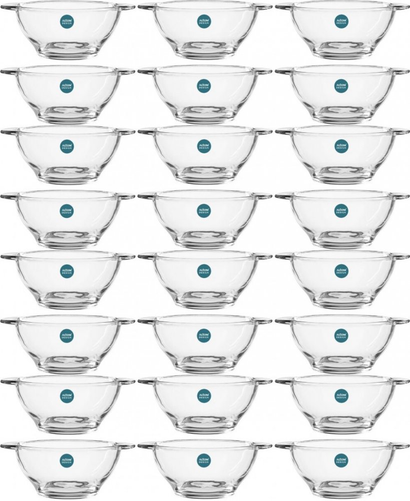 4x Miska/ bulionówka Altom Design, 470ml, szkło, 6 sztuk, przezroczysty