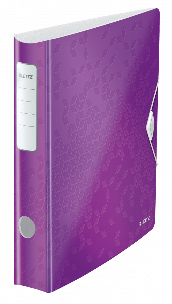 Segregator A4 Leitz 180° Active Wow, 65mm, do 350 kartek, fioletowy