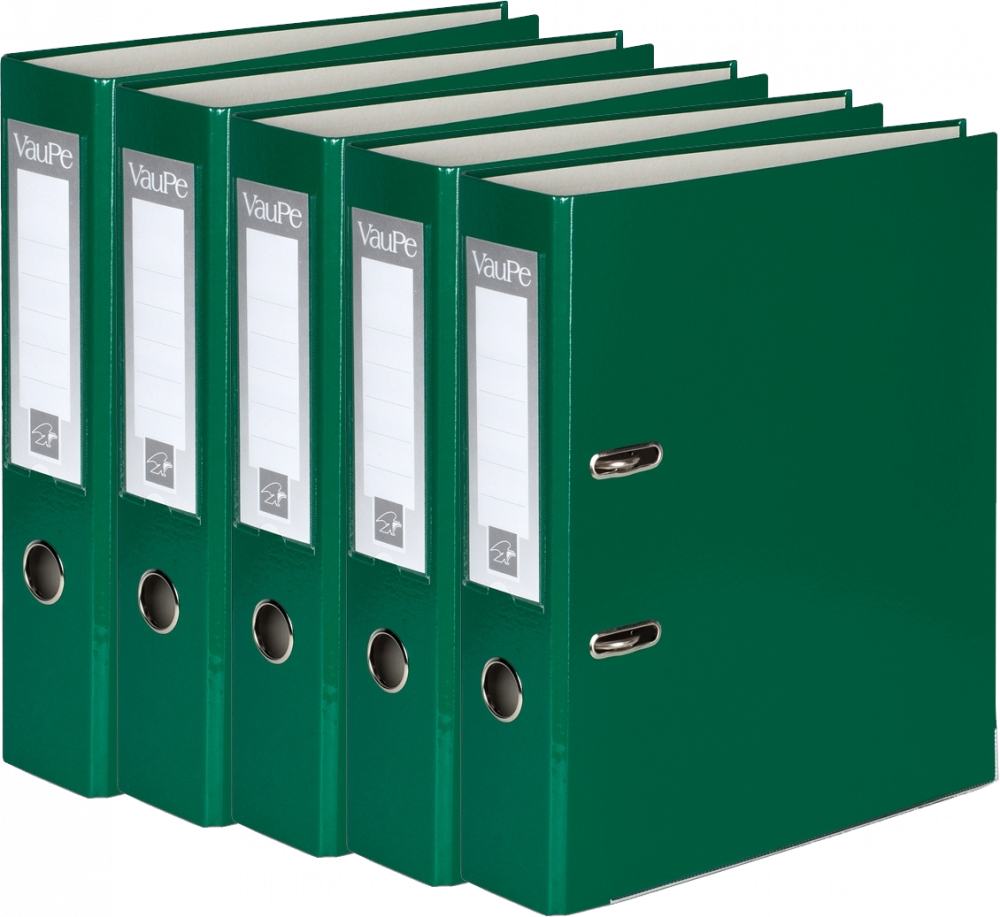 5x Segregator A4 VauPe FCK, 50mm, zielony