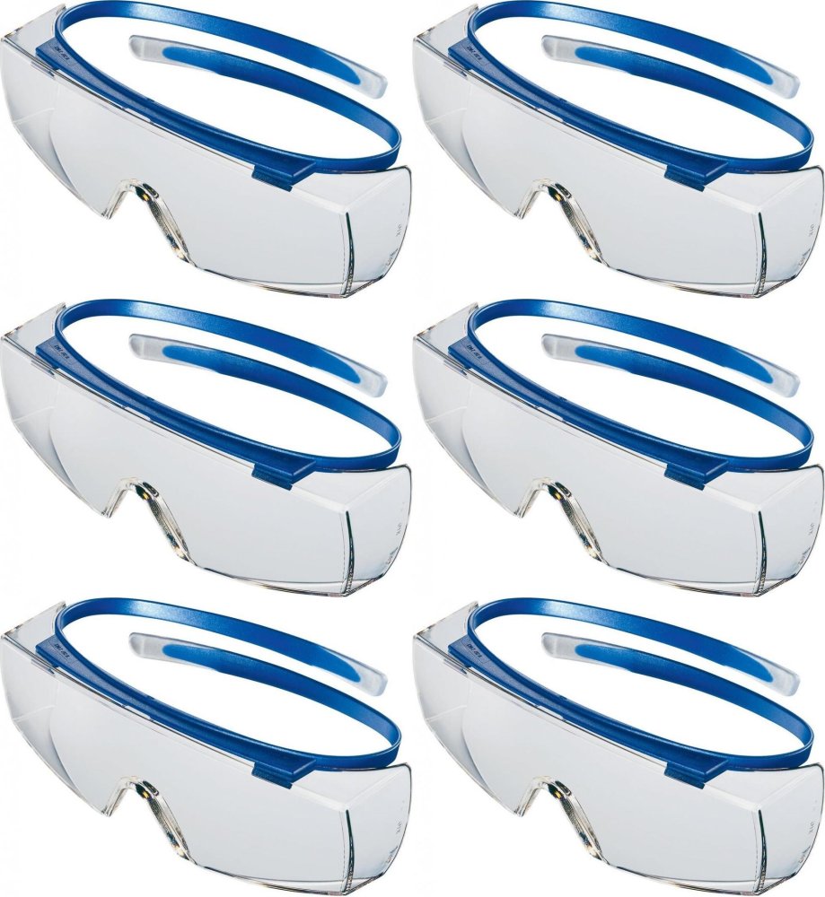 6x Okulary ochronne Uvex Super OTG 9169.065, UV 400, bezbarwny