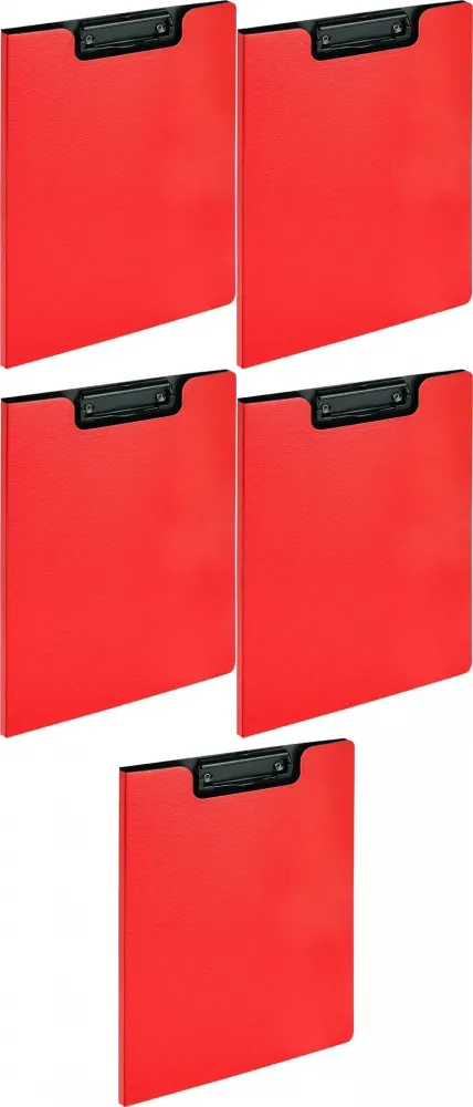 5x Clipboard Grand NOTOdesk GR-2202, z okładką, czerwony