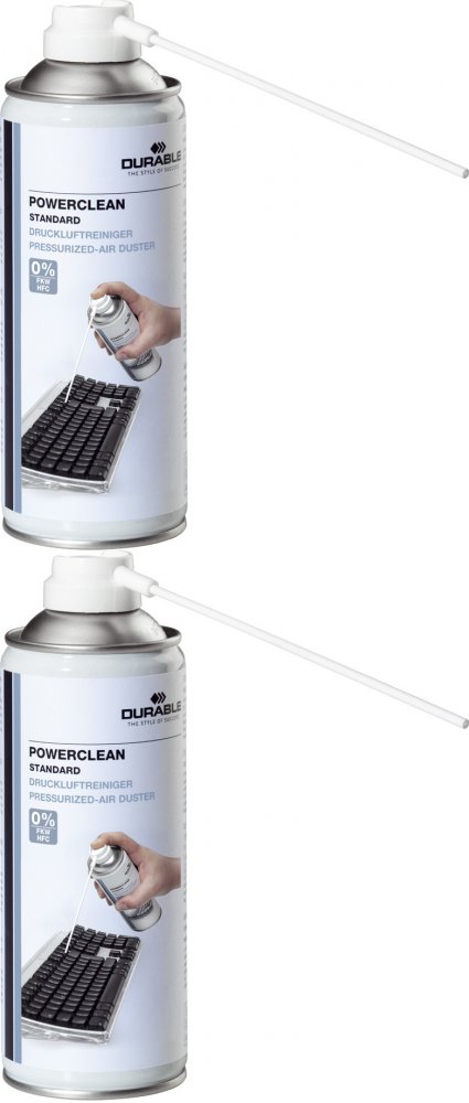 2x Sprężone powietrze do czyszczenia sprzętu elektronicznego Durable, 400ml