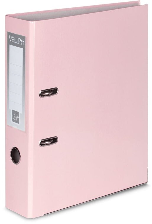Segregator A4 VauPe FCK, szerokość grzbietu 75mm, do 500 kartek, różowy pastelowy