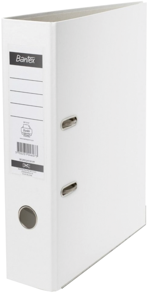 Segregator A4 Bantex XXL, szerokość grzbietu 80mm, do 600 kartek, biały