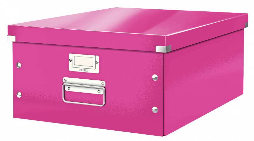 Pudełko do przechowywania Leitz Click&Store Wow, A3, różowy