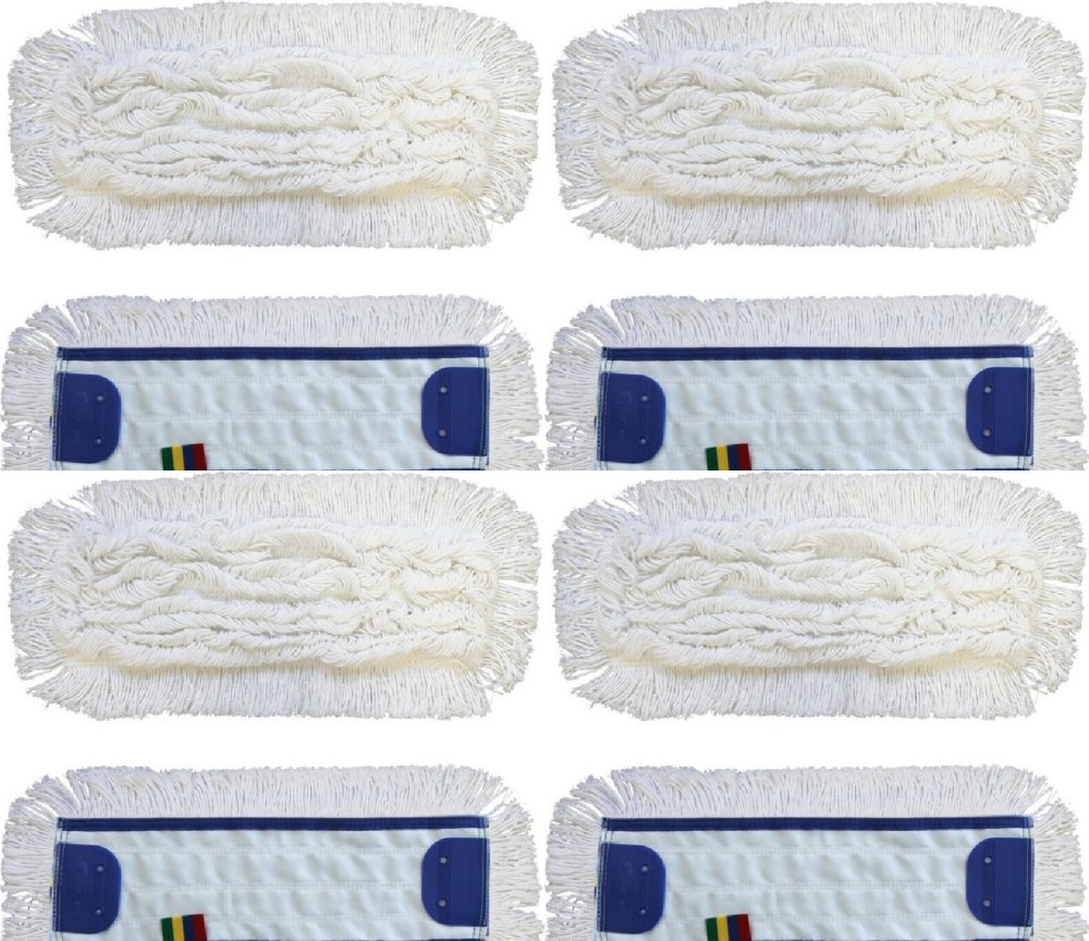 4x Mop płaski bawełniany z zakładkami Merida Optimum, 40x11cm - końcówka