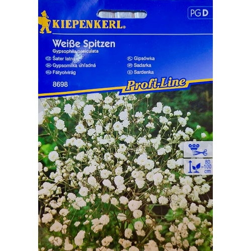 1 pac, Floarea miresei paniculată (Gypsophila) White - Semințe: Mod de ambalare: 1 pac