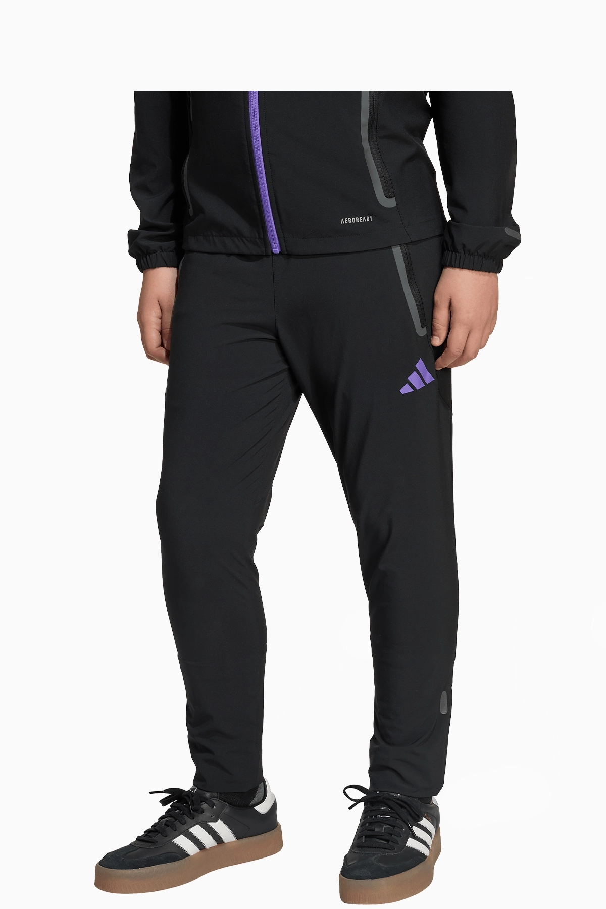 Spodnie adidas Manchester United 25/26 Competition Vis Tech Travel Junior - Czarny