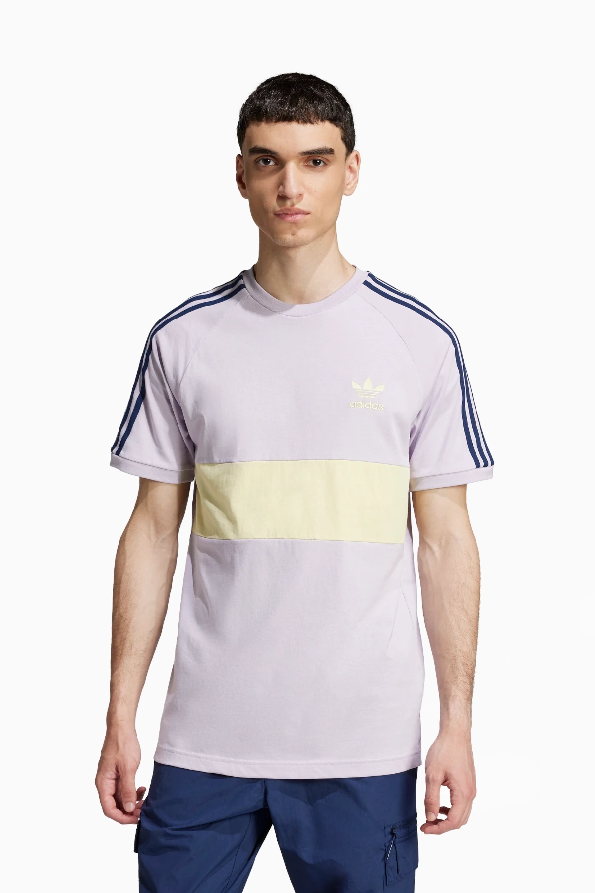 Koszulka adidas 3-Stripes Panel - Fioletowy