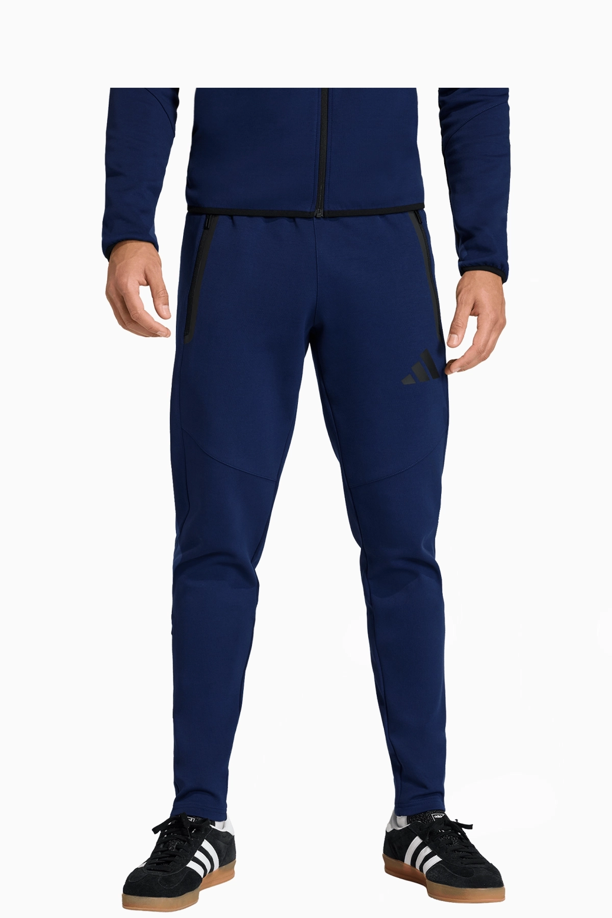 Spodnie adidas Tiro Travel Sweat - Granatowy