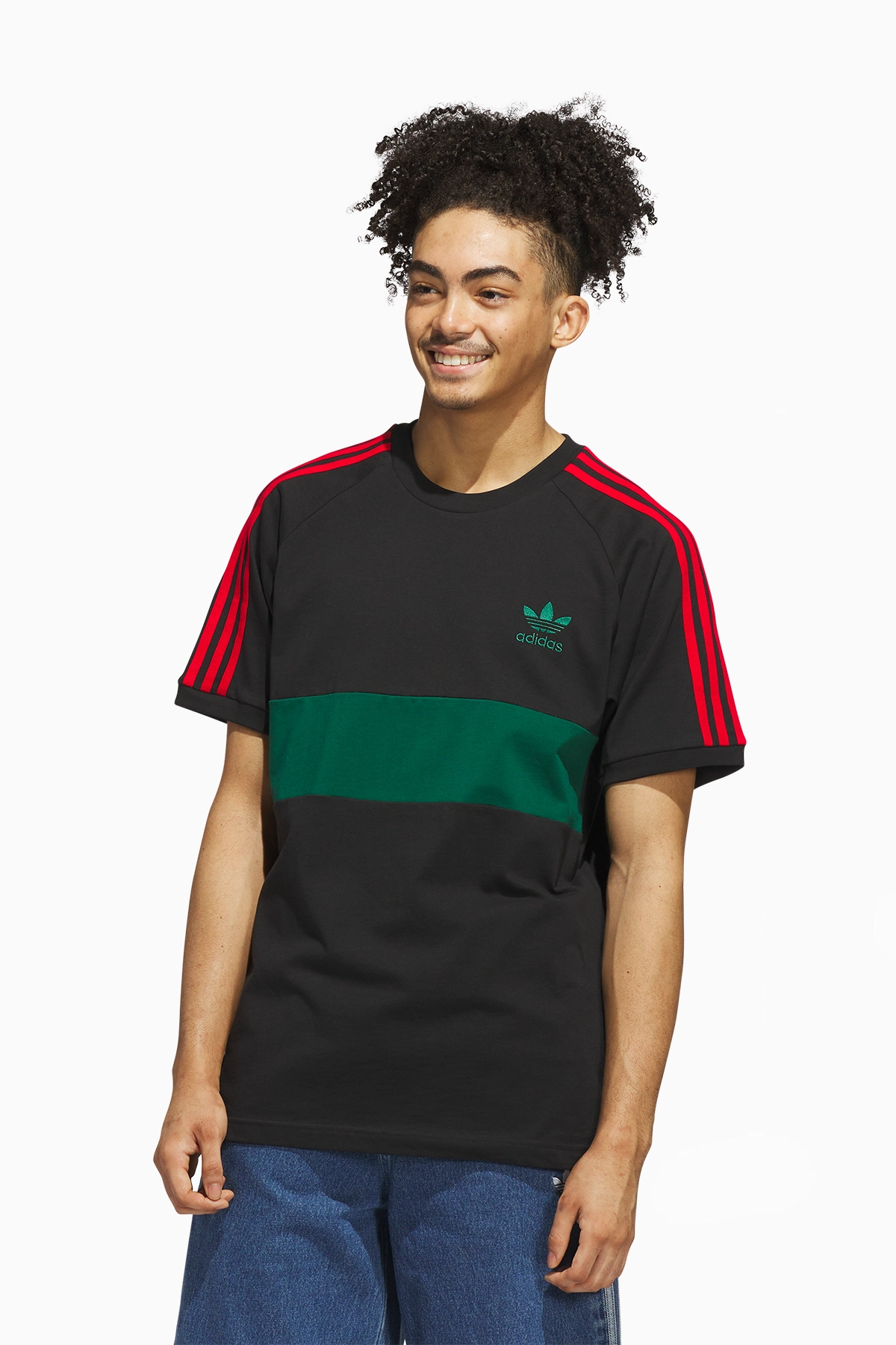 Koszulka adidas 3-Stripes Panel - Czarny