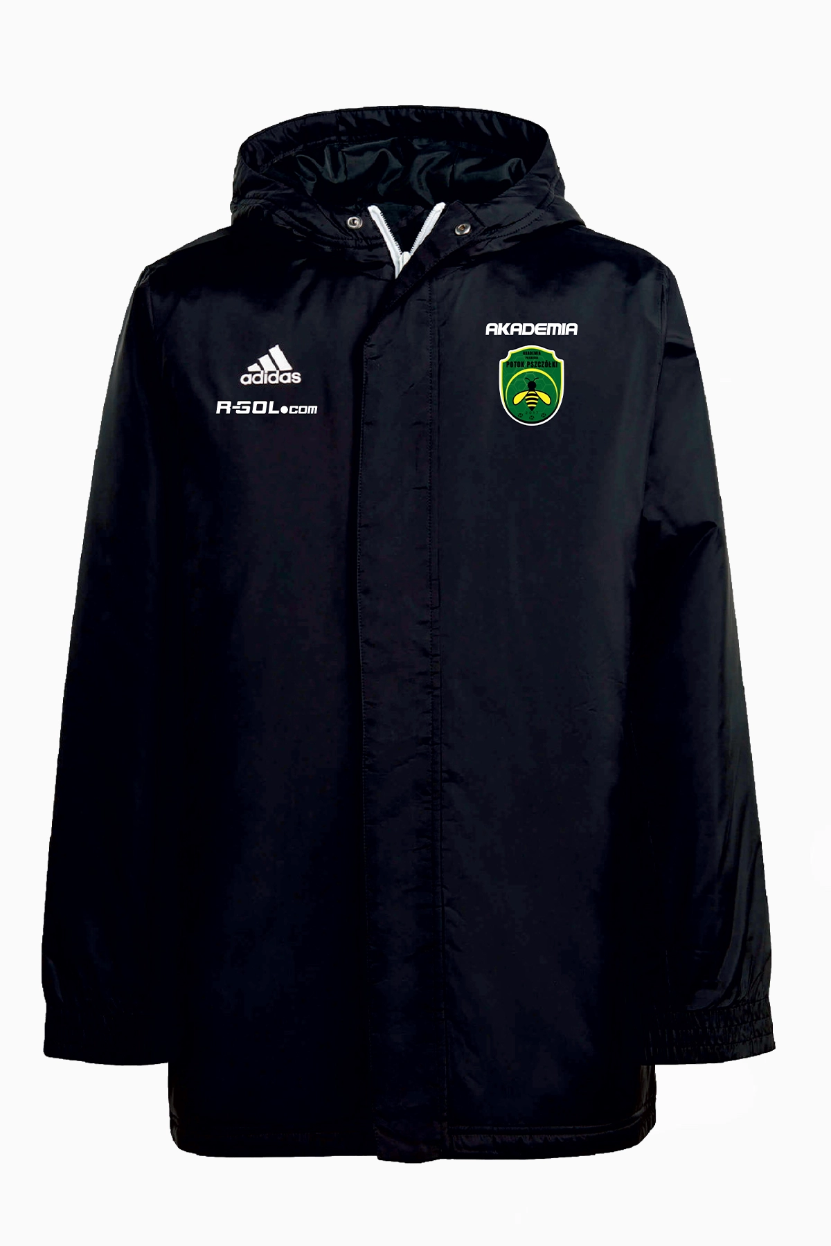 Kurtka adidas Potok Pszczółki 24/25 Junior - Czarny