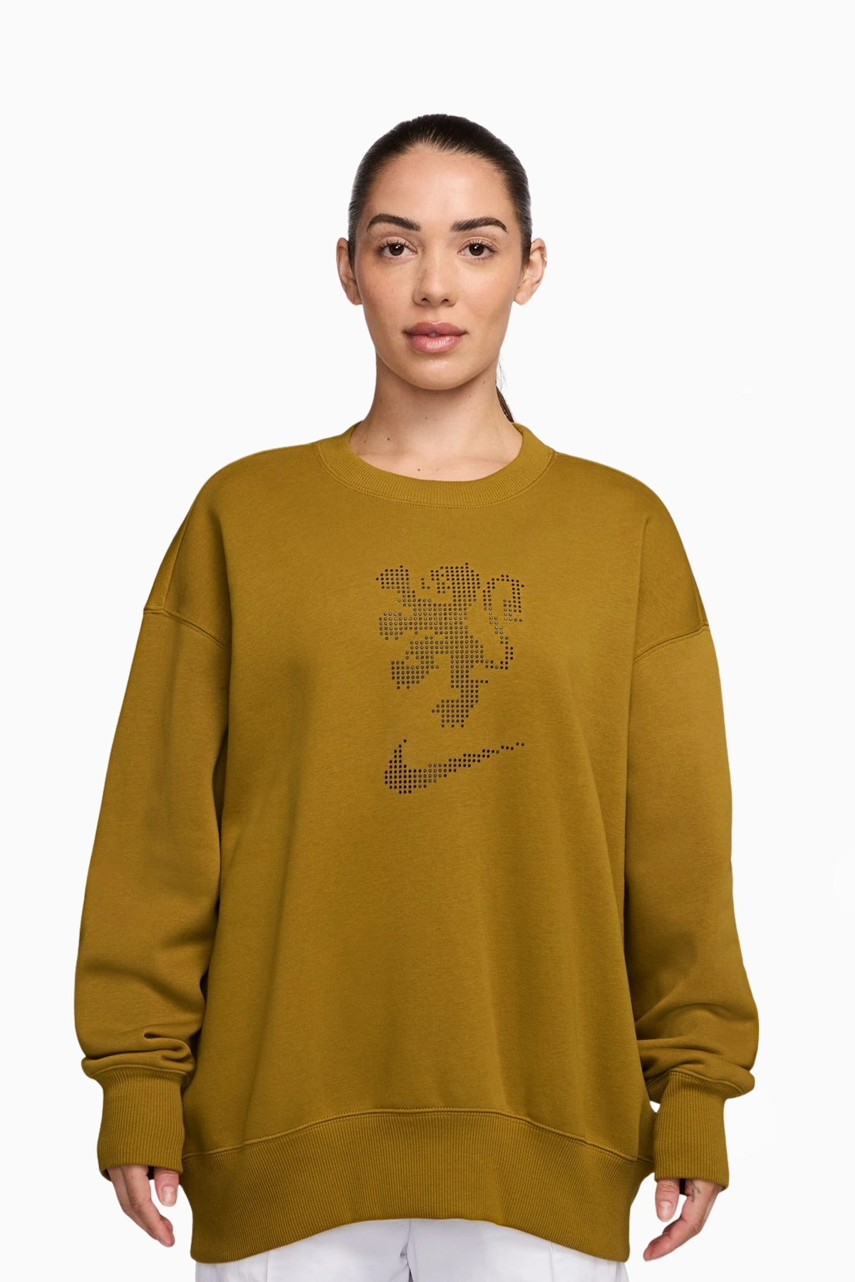 Bluza Reprezentacji Holandii Nike 2025 Phoenix Fleece Damska - Pomarańczowy