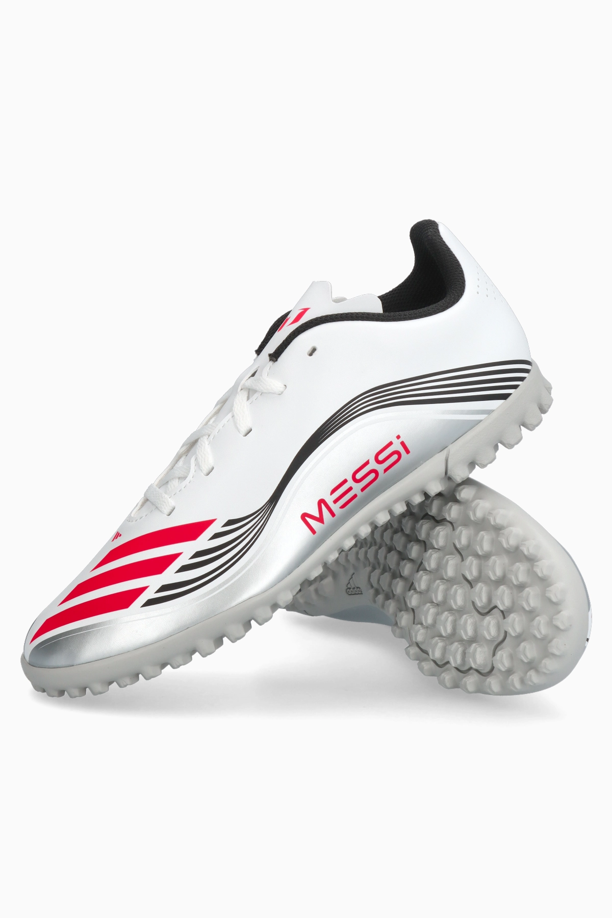 Turfy adidas F50 Club Messi TF Junior - Srebrny