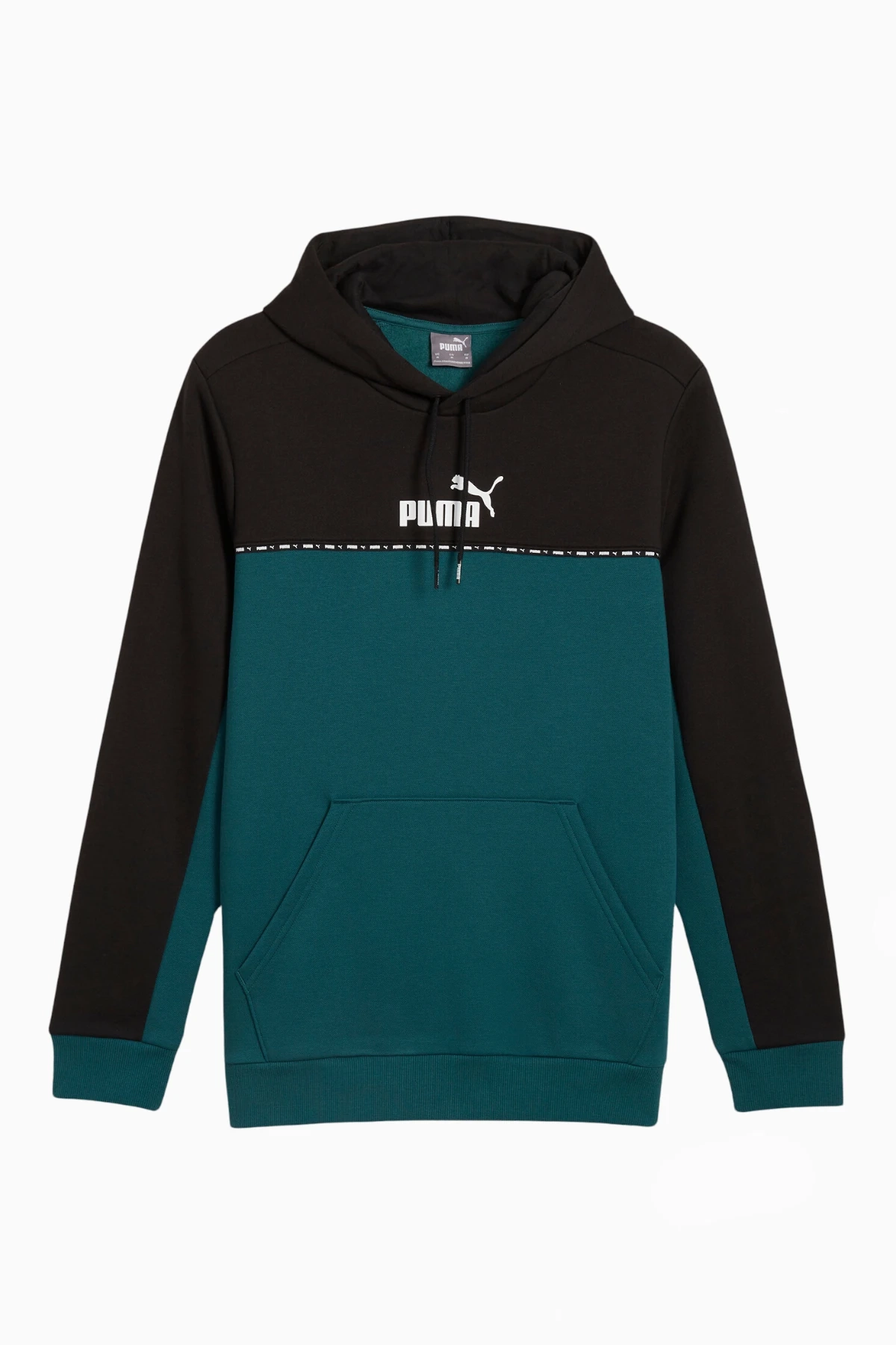 Bluza z kapturem Puma Essentials Block Tape - Zielony
