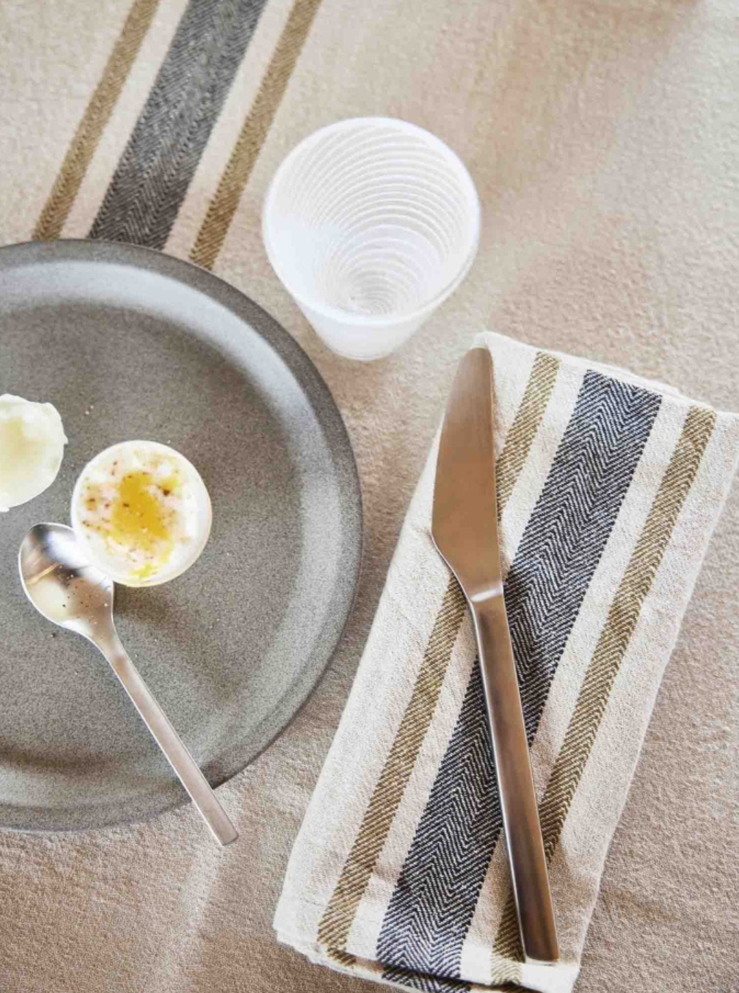 Obrus Linu Black - 200x140 cm OYOY Living