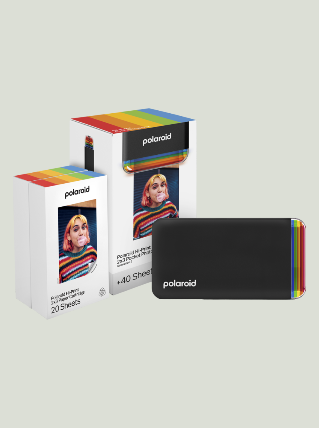 BOX POLAROID HI PRINT 2×3 POCKET PHOTO PRINTER Gen 2 - Czarny