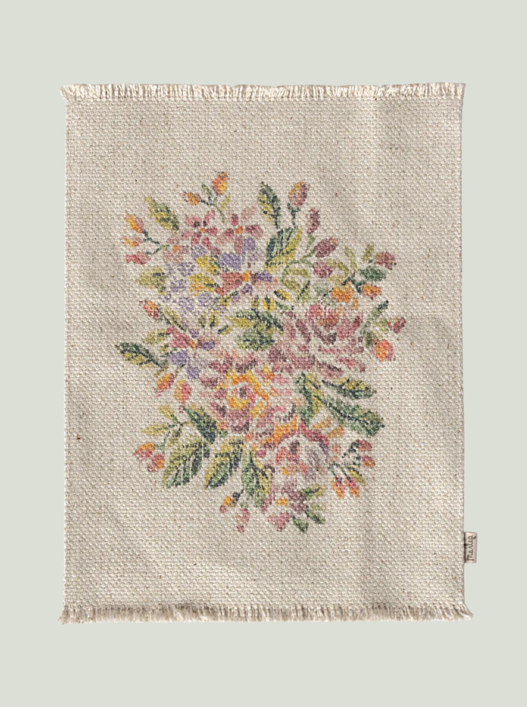 MAILEG Miniaturowy dywanik, flowers - duży