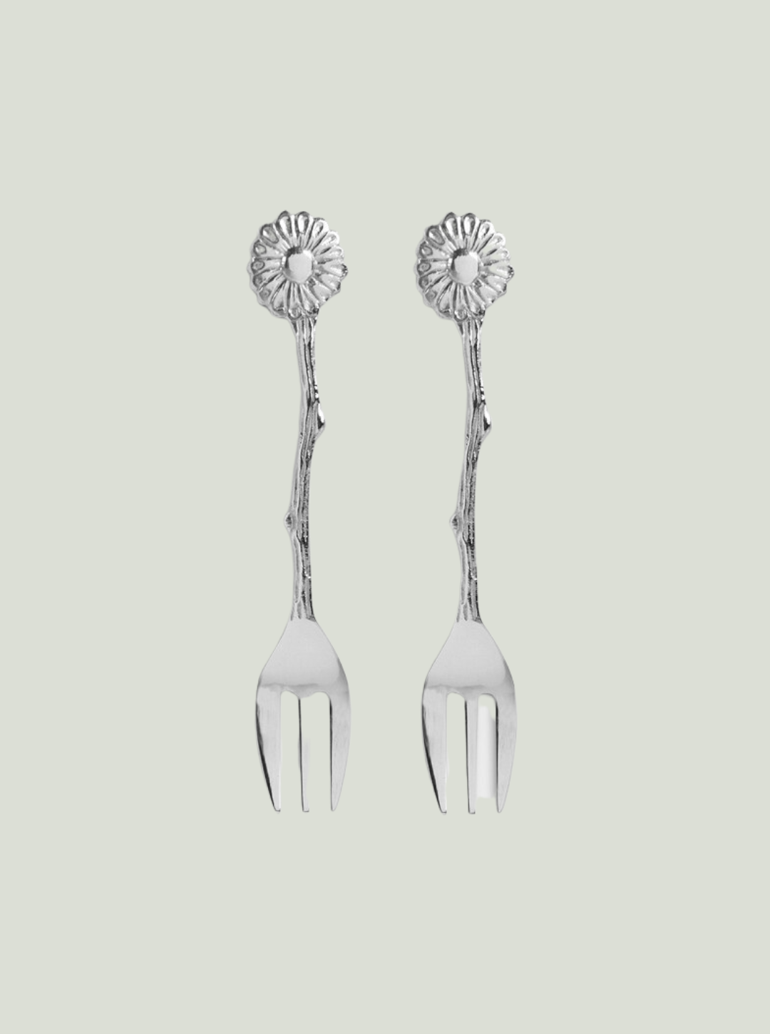 Widelec stokrotka srebrny &klevering - zestaw 2 sztuk