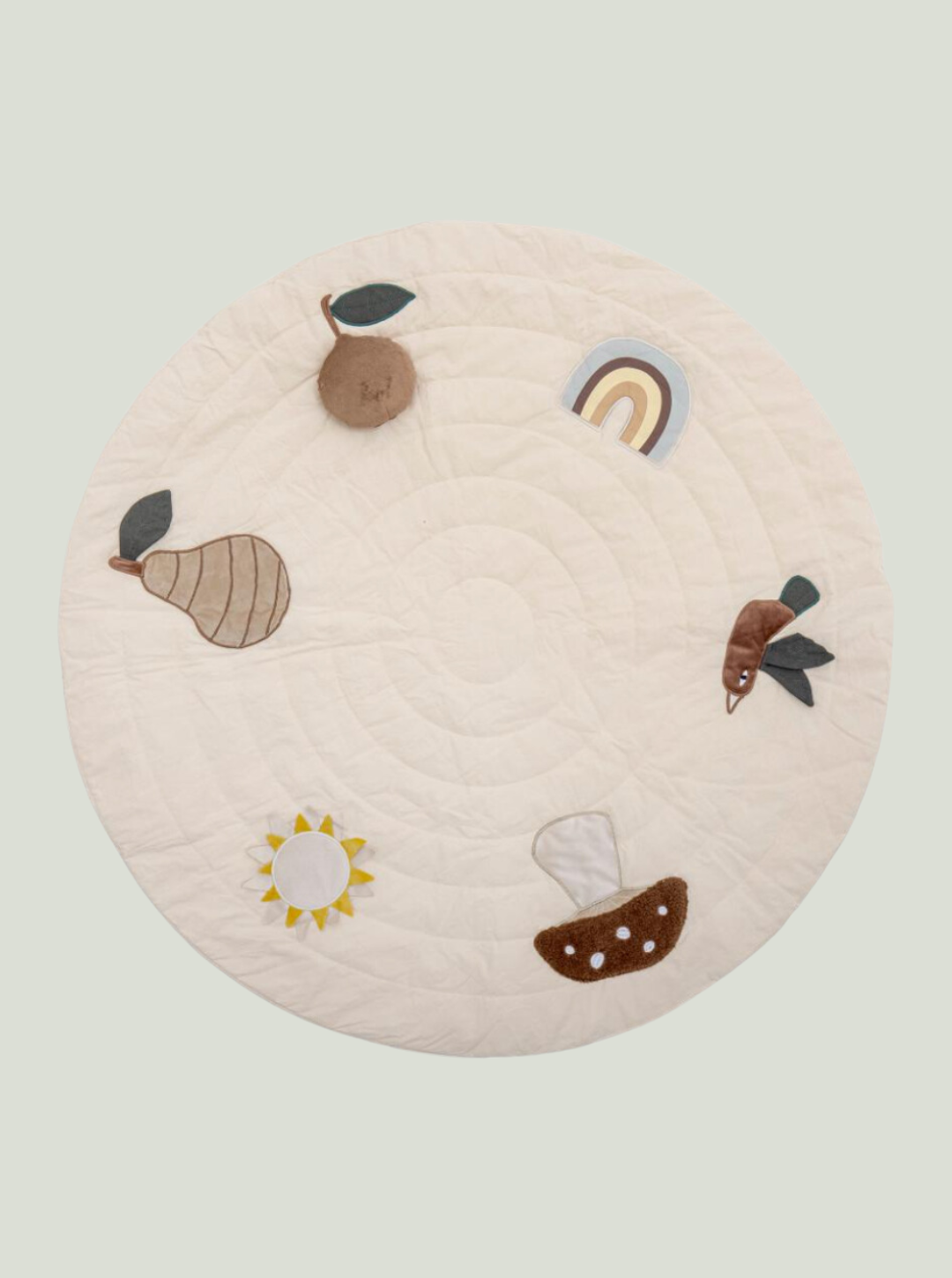 Mata do zabawy Agnes, biała, bawełniana Bloomingville MINI