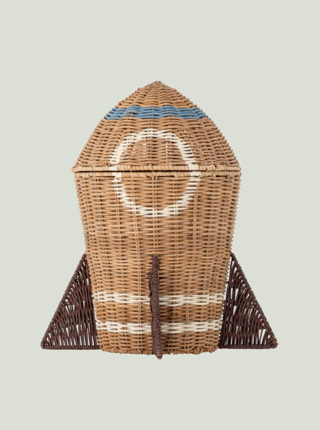 Kosz Kosmiczny z Pokrywką, Naturalny, Rattan BLOOMINGVILLE MINI