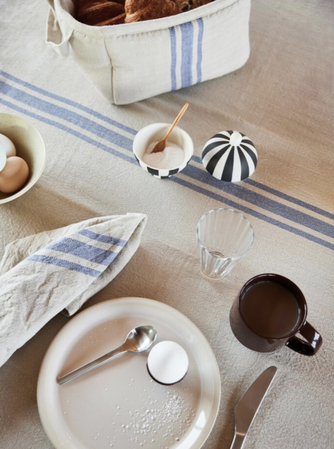 Obrus Linu Blue - 200x140 cm OYOY Living