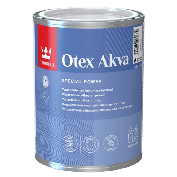 Farba do gruntowania Otex Aqva Adhesion Primer Biała 0,9L Tikkurila