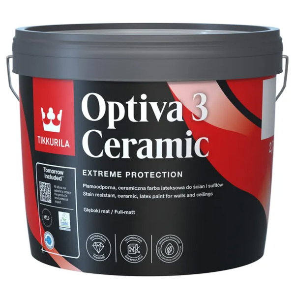 Farba ceramiczna do wnętrz Optiva Ceramic Super Matt 2,7L Palazzo85 Tikkurila