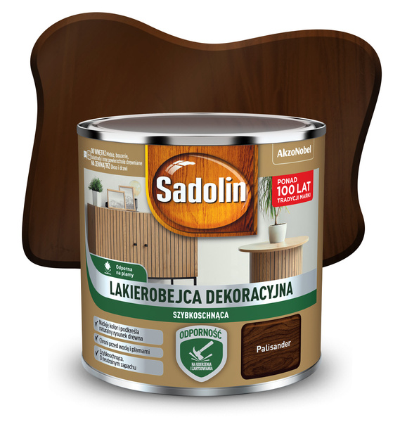 Lakierobejca dekoracyjna Palisander 0,2L Sadolin