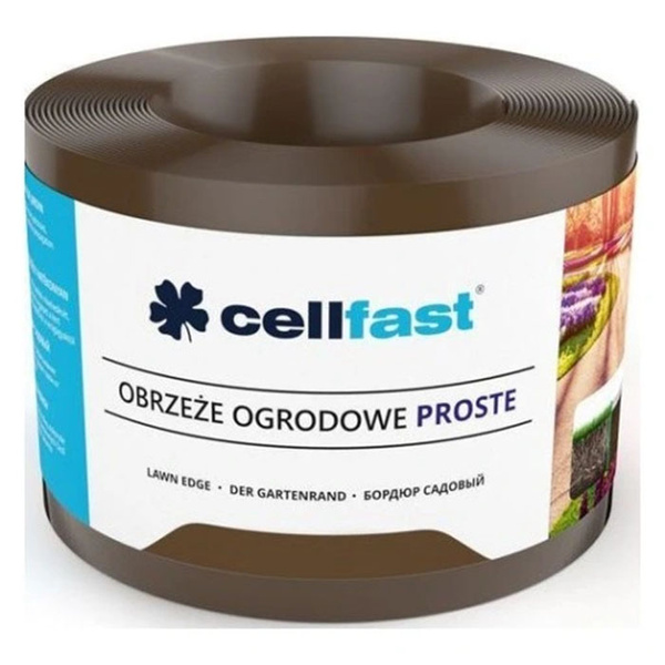 Obrzeże ogrodowe proste 10cm x 9mb brąz Cellfast