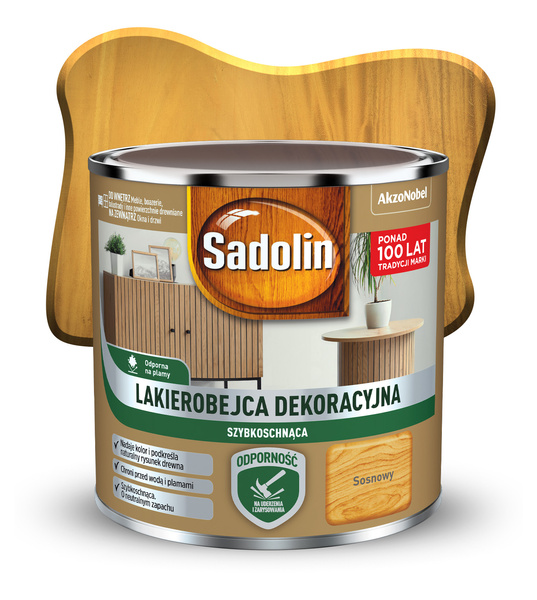 Lakierobejca dekoracyjna Sosnowy 0,2L Sadolin