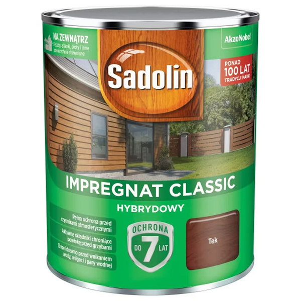 Impregnat ochronno-dekoracyjny hybrydowy Classic 0,75L Tek Sadolin