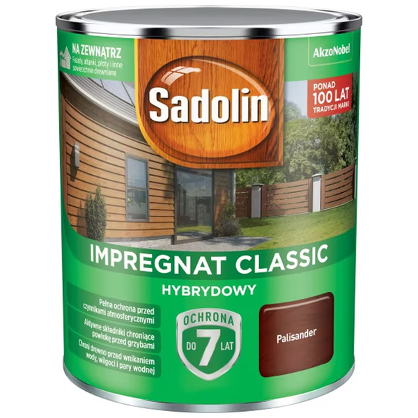 Impregnat ochronno-dekoracyjny hybrydowy Classic 0,75L Palisander Sadolin
