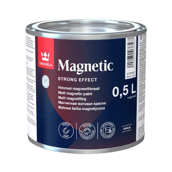Farba magnetyczna Tikkurila Magnetic 0,5L Szara