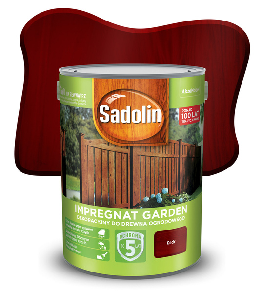 Impregnat do drewna Sadolin Garden 5l Cedr