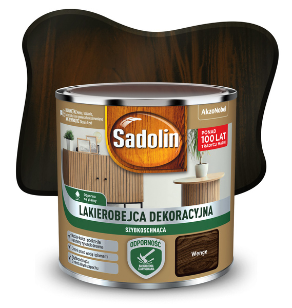 Lakierobejca dekoracyjna Wenge 0,2L Sadolin