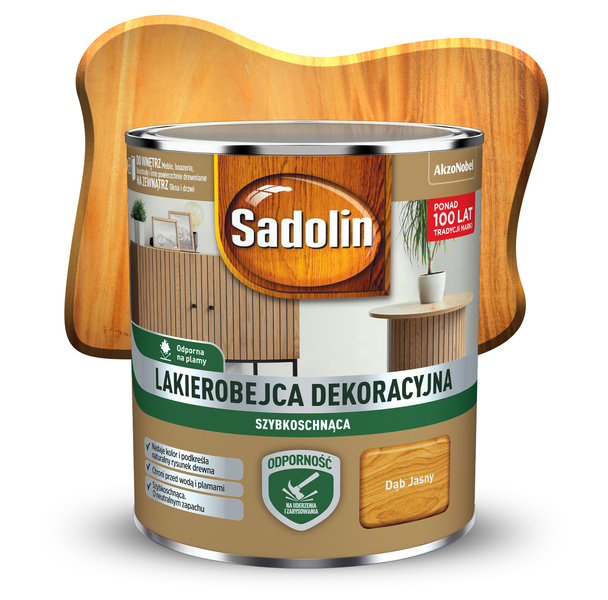 Lakierobejca dekoracyjna Jasny dąb 0,2L Sadolin