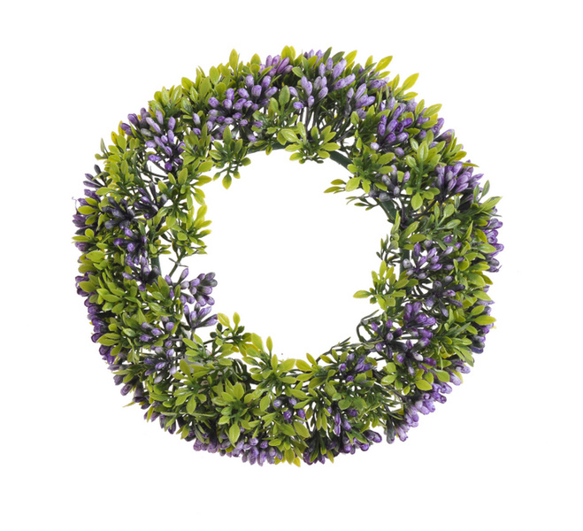 Wianek bukszpan fiolet 20cm